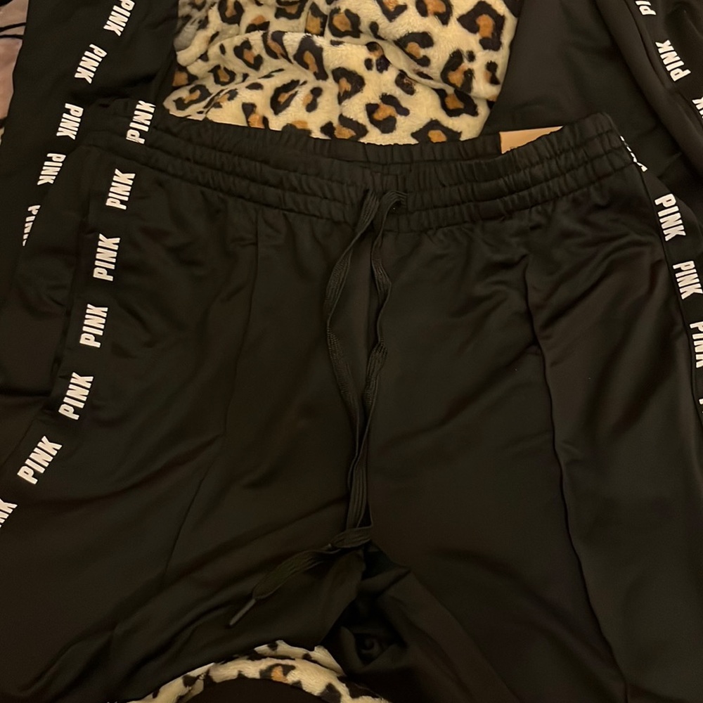 VS PINK wide leg track pants